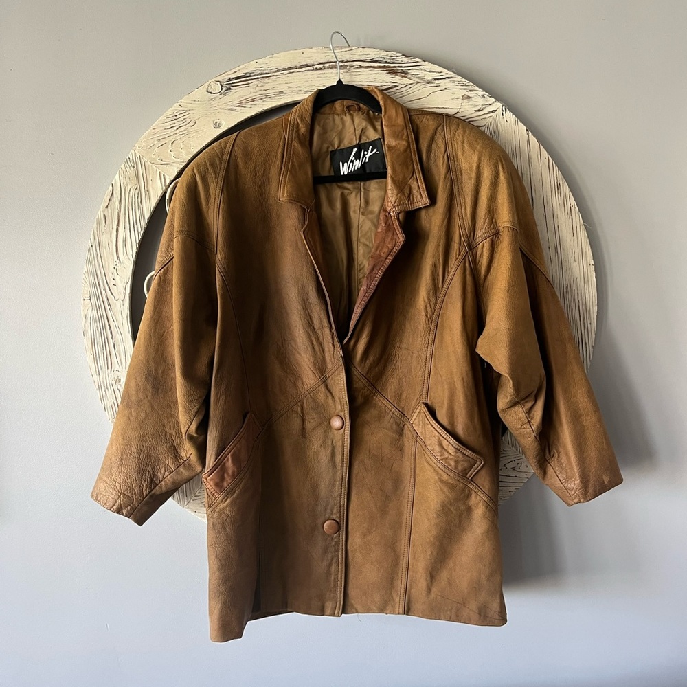 Vintage Winlit , leather jacket